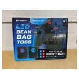 LED Cornhole Board Set - Light Up Bean Bag Toss with 6 Bags, by MinnARK