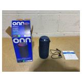 onn Medium Rugged Speaker with Bluetooth Wireless Technology and LED Lighting