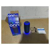 onn Medium Rugged Speaker with Bluetooth Wireless Technology and LED Lighting