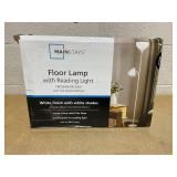 Mainstays 72" White Combo Floor Lamp with Reading Lamp