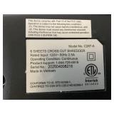 Pen+Gear 6-Sheet Cross-Cut Paper/Credit Card Shredder with 3.7 Gallon Bin, Black, Home & Office Use