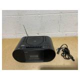 onn. Portable CD/Cassette Boombox with Bluetooth Wireless Technology