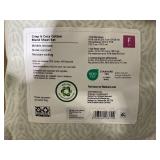 4PCS Full Size Mainstays 300 Thread Count Green Geo Cotton Blend Bed Sheet Set