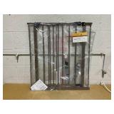 InnoTruth BROWN Wide Baby Gate for Stairs, Tall Dog Gates for Doorways Expandable One-Hand Open