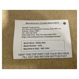 InnoTruth BROWN Wide Baby Gate for Stairs, Tall Dog Gates for Doorways Expandable One-Hand Open