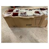 12ct of 9" Tapered Square Galss Vases