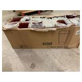 12ct of 9" Tapered Square Galss Vases