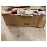 12ct of 9" Tapered Square Galss Vases