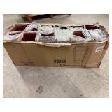 12ct of 9" Tapered Square Galss Vases