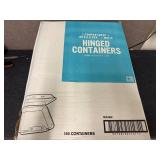 150 Monogram Hinged Containers