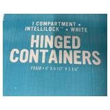 150 Monogram Hinged Containers