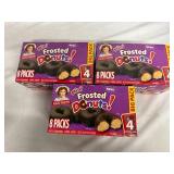 3 Packs of Mini Frosted Donuts