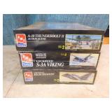 3 Ertl AMT Airplane Model Kits 3 Ertl AMT Airplane Model Kits