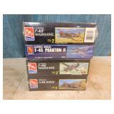 4 Ertl AMT Airplane Model Kits 4 Ertl AMT Airplane Model Kits