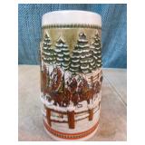 5 Budweiser Holiday Steins 5 Budweiser Holiday Steins