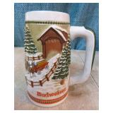 5 Budweiser Holiday Steins 5 Budweiser Holiday Steins