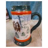 6 Budweiser Holiday Steins 6 Budweiser Holiday Steins