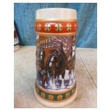 6 Budweiser Holiday Steins 6 Budweiser Holiday Steins