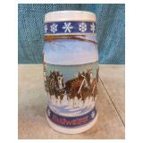 6 Budweiser Holiday Steins 6 Budweiser Holiday Steins