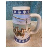6 Budweiser Holiday Steins 6 Budweiser Holiday Steins