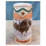 6 Budweiser Holiday Steins 6 Budweiser Holiday Steins