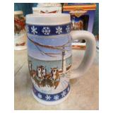 6 Budweiser Holiday Steins 6 Budweiser Holiday Steins