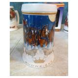 6 Budweiser Holiday Steins 6 Budweiser Holiday Steins