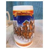 6 Budweiser Holiday Steins 6 Budweiser Holiday Steins