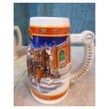 6 Budweiser Holiday Steins 6 Budweiser Holiday Steins