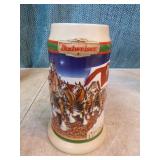 6 Budweiser Holiday Steins 6 Budweiser Holiday Steins
