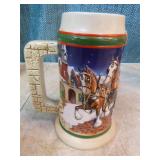 6 Budweiser Holiday Steins 6 Budweiser Holiday Steins