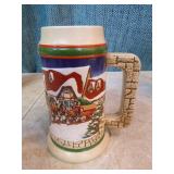 6 Budweiser Holiday Steins 6 Budweiser Holiday Steins