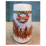 6 Budweiser Holiday Steins 6 Budweiser Holiday Steins