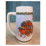 6 Budweiser Holiday Steins 6 Budweiser Holiday Steins
