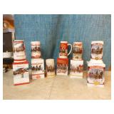 6 Budweiser Holiday Steins 6 Budweiser Holiday Steins
