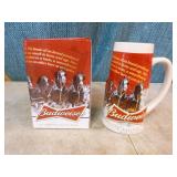 6 Budweiser Holiday Steins 6 Budweiser Holiday Steins