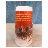 6 Budweiser Holiday Steins 6 Budweiser Holiday Steins