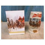 6 Budweiser Holiday Steins 6 Budweiser Holiday Steins