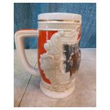 6 Budweiser Holiday Steins 6 Budweiser Holiday Steins