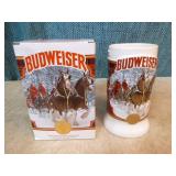 6 Budweiser Holiday Steins 6 Budweiser Holiday Steins