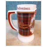 6 Budweiser Holiday Steins 6 Budweiser Holiday Steins