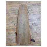 Handcrafted Wall Art on Wood Slab Handcrafted Wall Art on Wood Slab