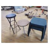 Small Tables and Stool Small Tables and Stool