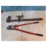 Bolt Cutter and Clamp Bolt Cutter and Clamp