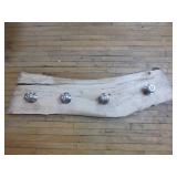 Handcrafted Cottonwood with Door Knob Coat Rack Handcrafted Cottonwood with Door Knob Coat Rack