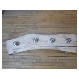 Handcrafted Cottonwood with Door Knob Coat Rack Handcrafted Cottonwood with Door Knob Coat Rack