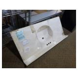 NEW Central Marble Products Marble Vanity Sink NEW Central Marble Products Marble Vanity Sink