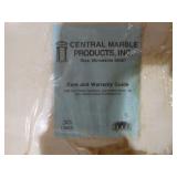 NEW Central Marble Products Marble Vanity Sink NEW Central Marble Products Marble Vanity Sink