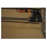 WEN 10236F2 Quick-Adjust 36-Inch Steel Bar Clamps with 2.5-Inch Throat and Micro-Adjustment Handle, Two Pack