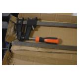 WEN 10236F2 Quick-Adjust 36-Inch Steel Bar Clamps with 2.5-Inch Throat and Micro-Adjustment Handle, Two Pack